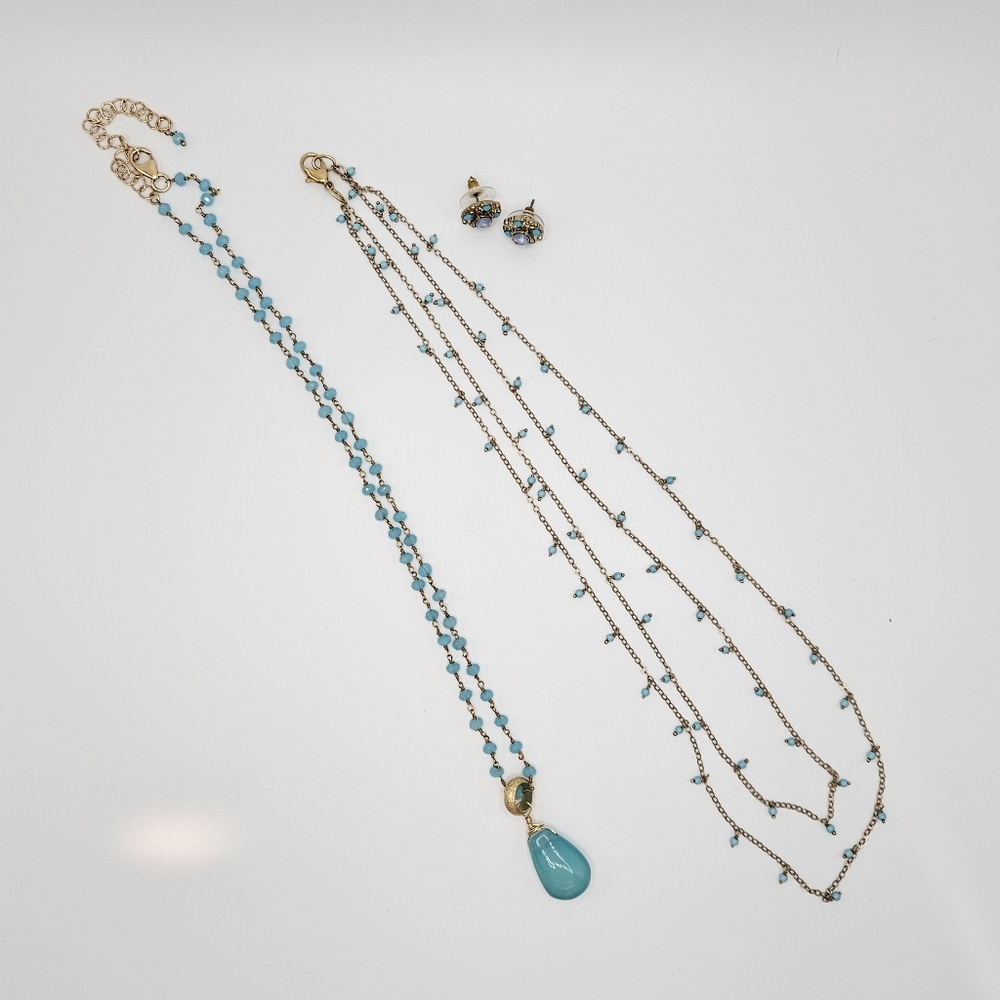 Gold Tone and Turquoise Jewelry Lot